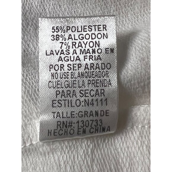 Umgee Women L Floral Embroidered Mini Dress Pockets White Cottage Core Spring - Picture 14 of 16